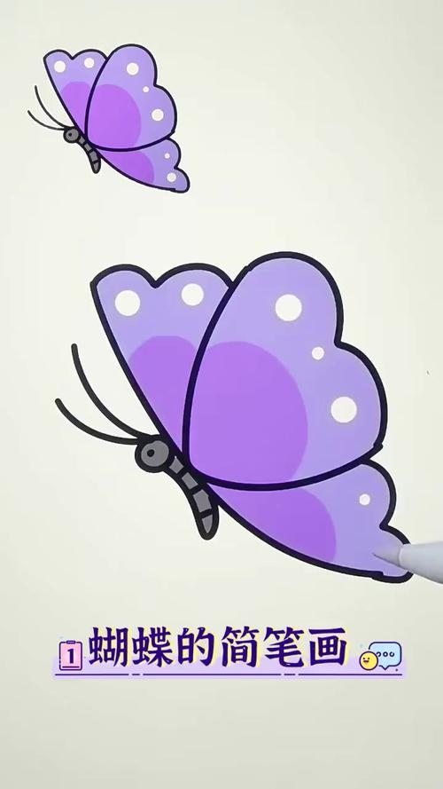 蝴蝶的简笔画