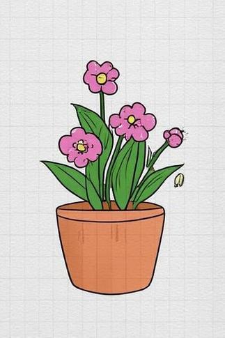 一盆花简笔画