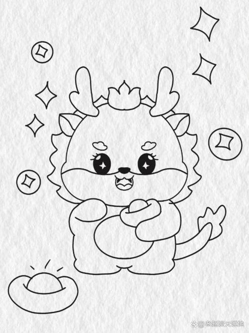 如何画可爱的卡通小龙简笔画