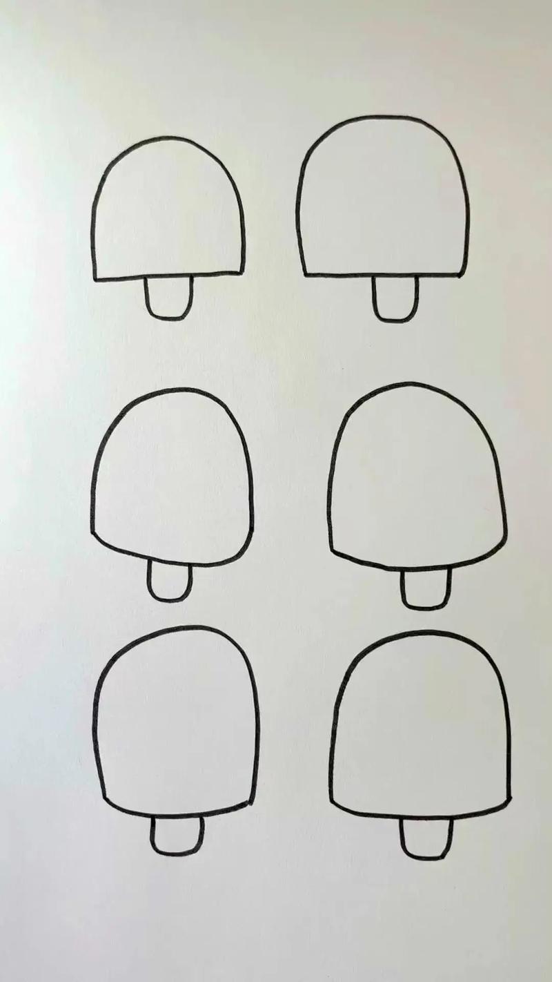 冰淇淋简笔画教程第二种画两条直线第三种画抖音