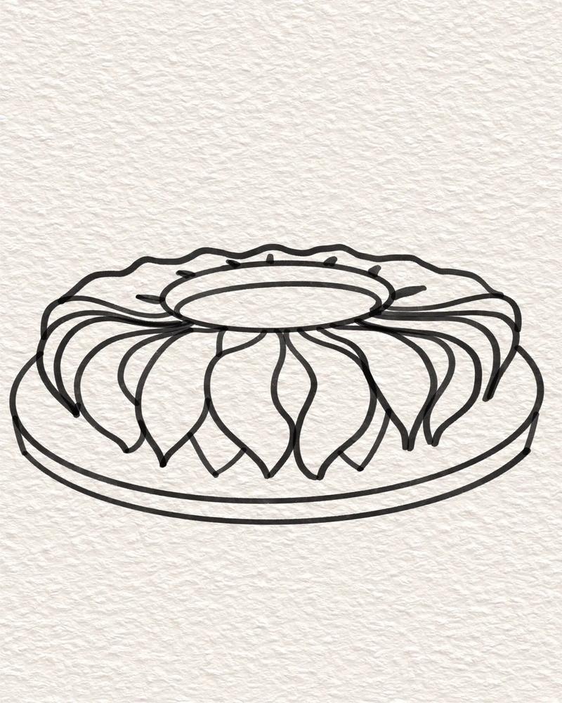 简笔画亚运会主会场大莲花都来学起来亚运会简笔画一抖音