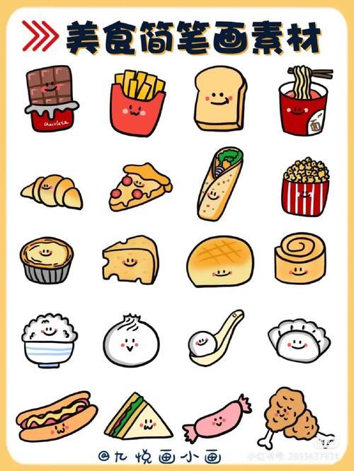 美食简笔画