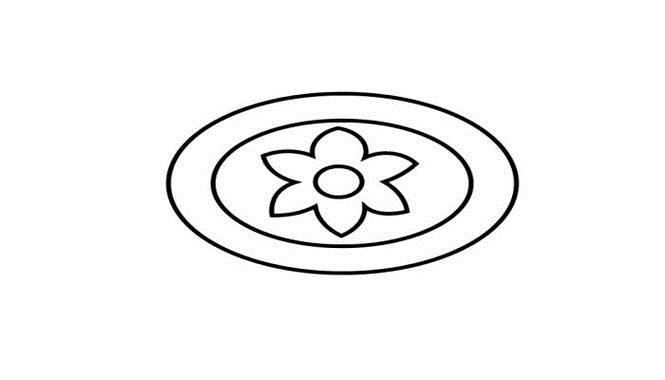 盘子图片简笔画