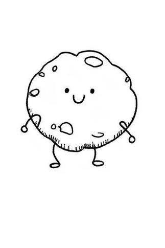 简笔画小教程哦想学习怎么画出让人垂涎的卡通版曲奇饼干吗