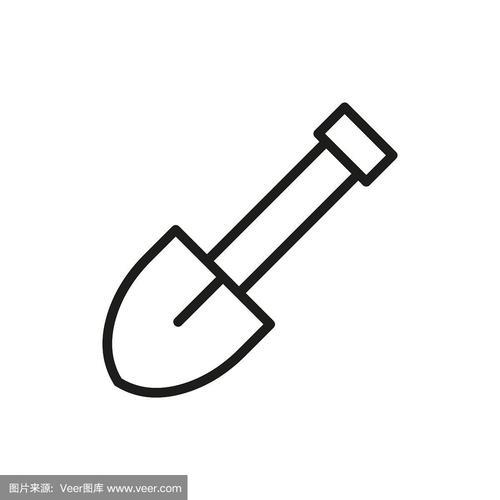 简单的铲线图标