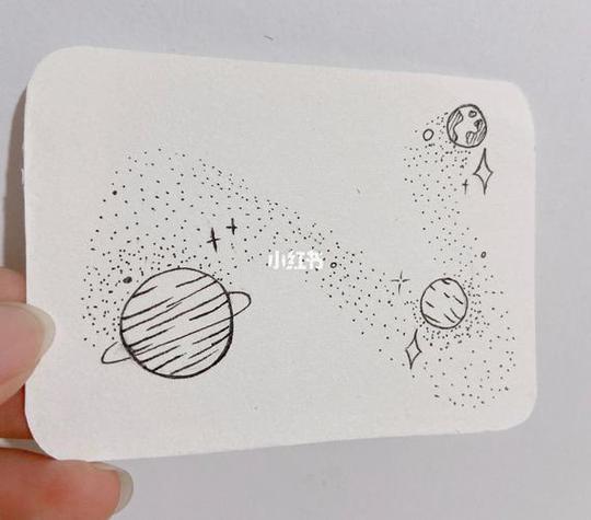 关于银河的strong简笔画strong