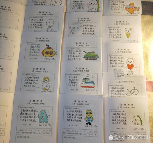 期末评价手册评语简笔画已卷完毕