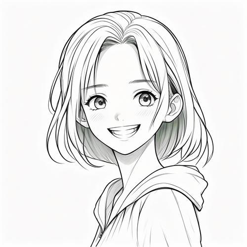 简笔风女生头像大赏