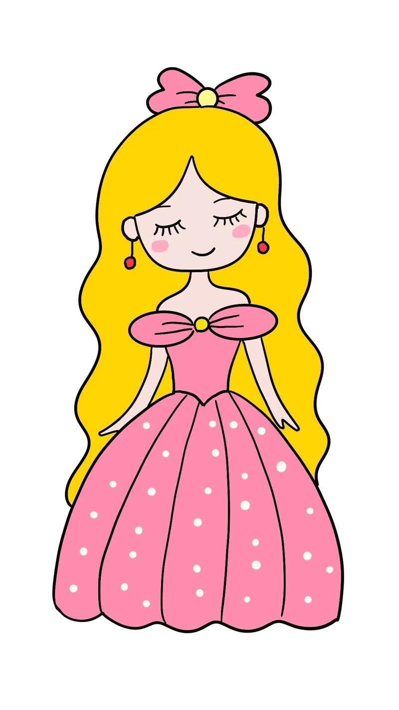 公主简笔画一学就会的简笔画跟着抖音学画抖音