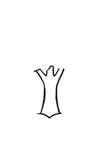 春天发芽的小树简笔画