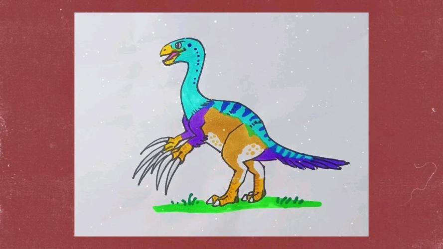 简笔画教程之镰刀龙画画简笔画镰刀龙恐龙绘画教程