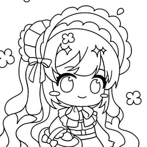 让我们来看看这些超级可爱的q版女孩简笔画素材