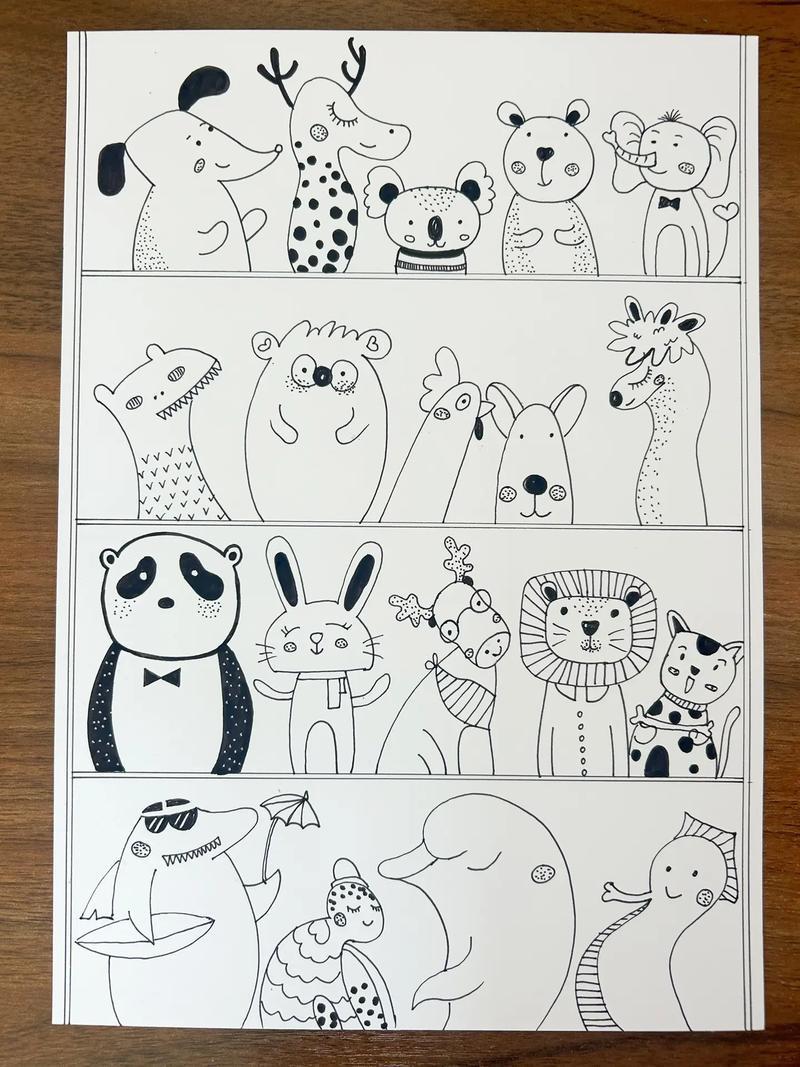 可爱的小动物来了快画起来吧简笔画一抖音