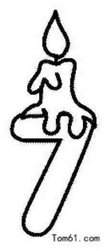 空心数字110简笔画