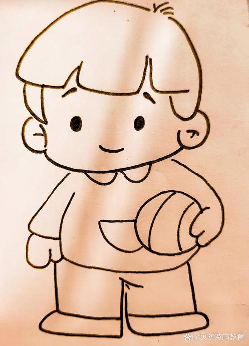 简笔画教学小男孩