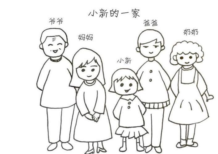 我的家最近发生了很多变化小新我和爸爸妈妈爷爷奶奶一起生活