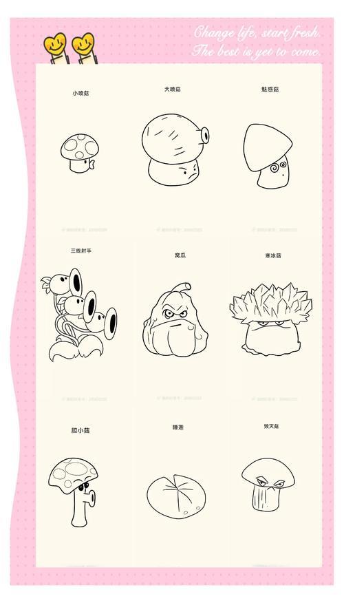 植物大战僵尸简笔画全攻略