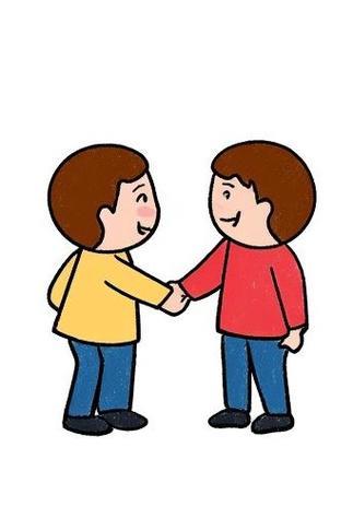 握手简笔画图片来啦