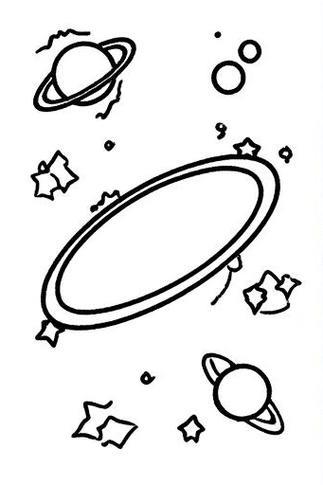 银河系的简笔画