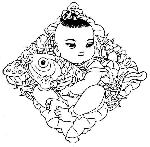 简笔画年画简单