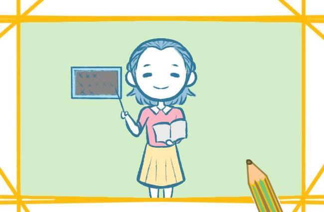 简笔画英语老师怎么画