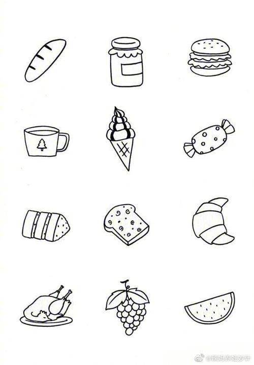 食物简笔画学起来