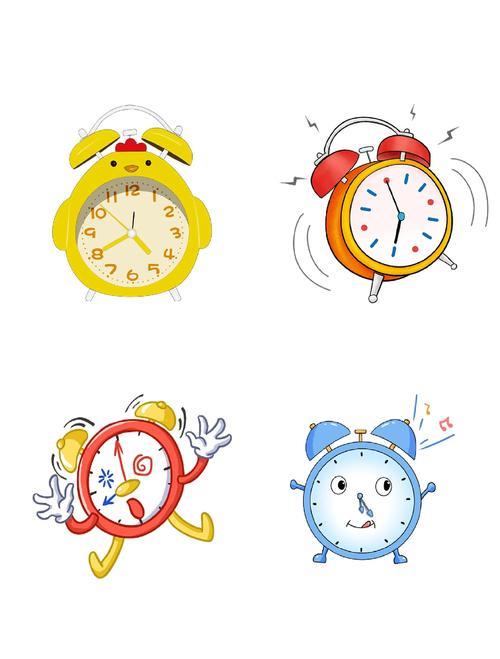 也非常适合小学生们进行简笔画闹钟的临摹哦