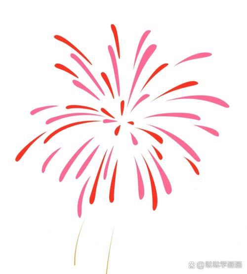 烟花简笔画
