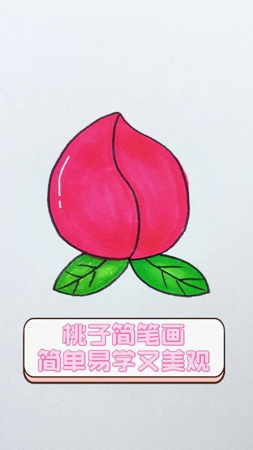 桃子简笔画简单易学又美观