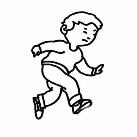 妈妈和小男孩儿简笔画幼儿侧脸简笔画画人物的侧身的简笔画侧面人像简