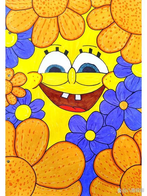 给花朵添上喜欢用8k纸画一幅画水彩笔画图片大全8k画画图片大全色彩的