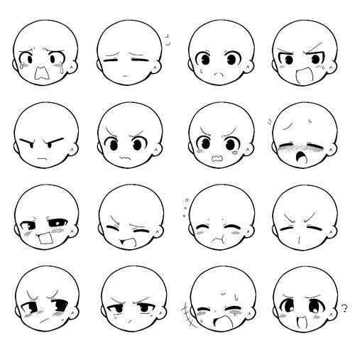 鼻子和嘴巴则相对简单小巧