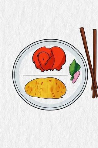 一日三餐简笔画