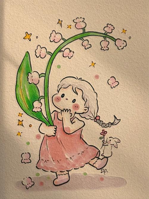 每一秒都值得记录画画的日常小女孩可爱简笔画兴趣