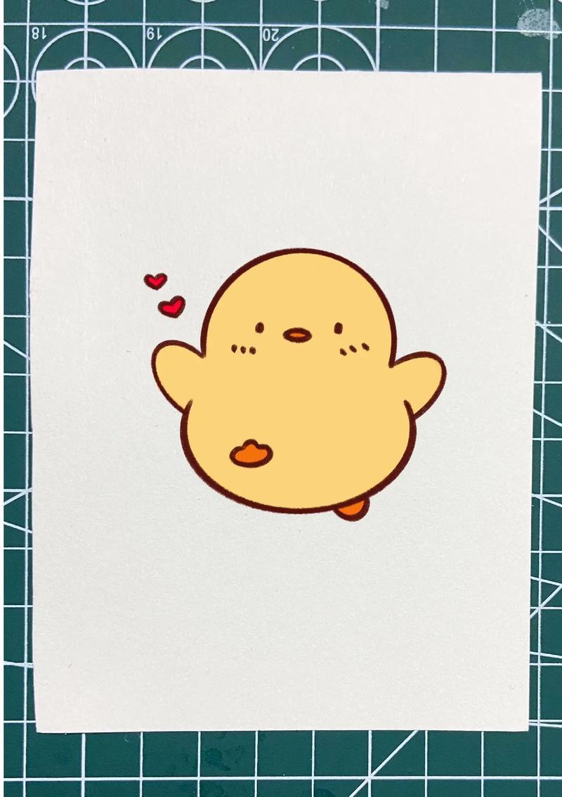 超简单的可爱小鸭简笔画