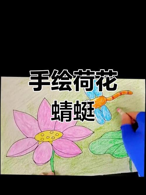 荷花与蜻蜓的简笔画教程