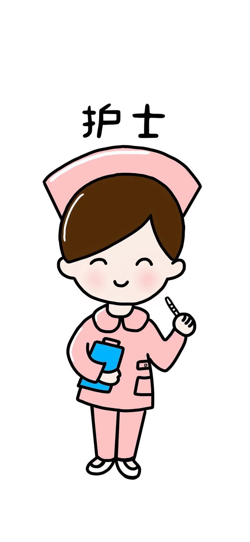 护士简笔画来啦简笔画育儿简笔画护士简笔画职业简抖音