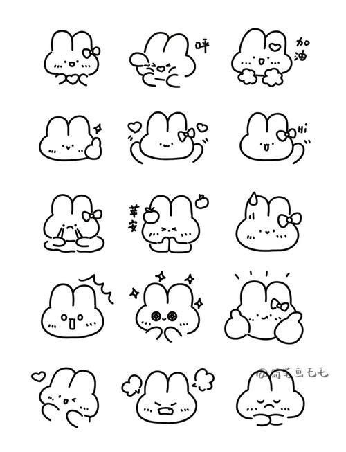 可爱小兔简笔画教程快来一起画吧