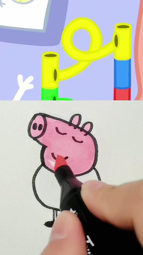 小猪佩奇乔治简笔画