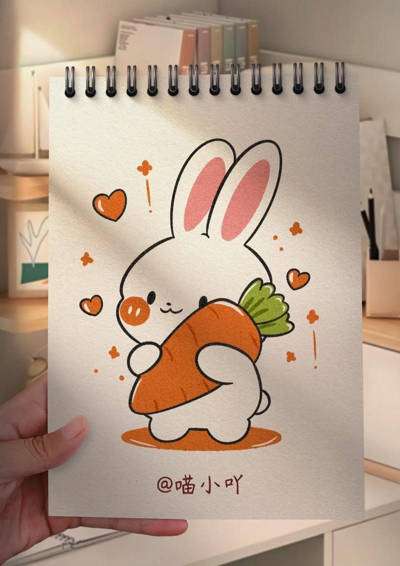 小兔子简笔画可爱又简单的小兔子有喜欢的宝子吗简笔画抖音