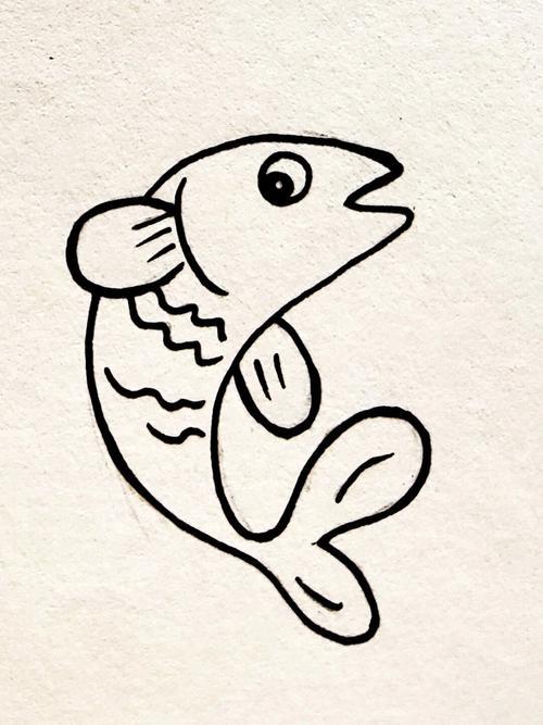 零基础简笔画day2鱼