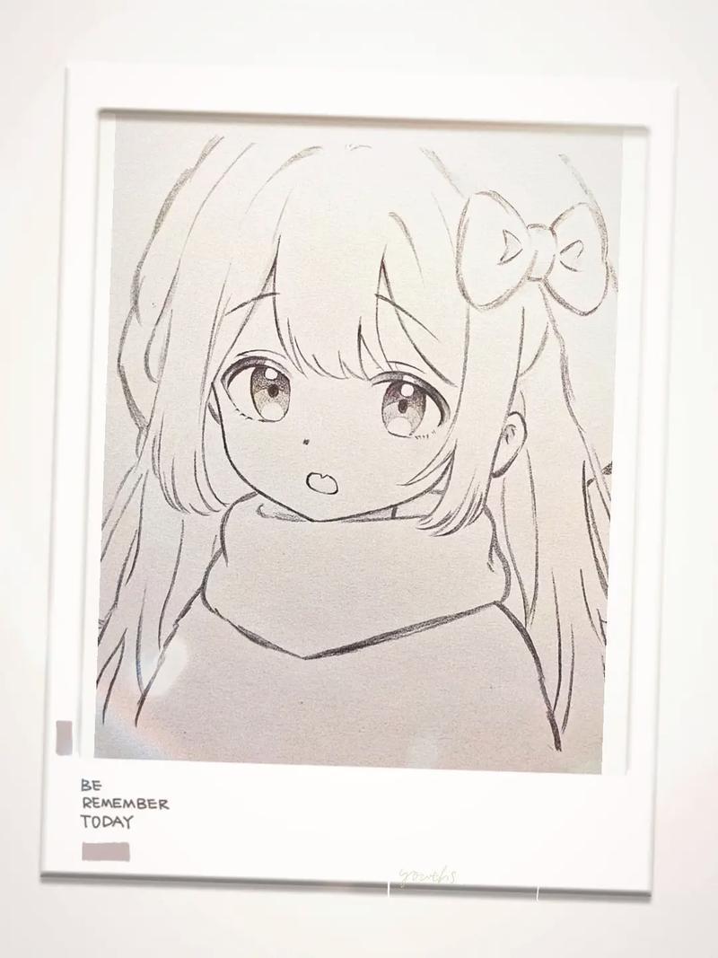 可爱的小女孩手绘过程一看就会小女孩简笔画抖音