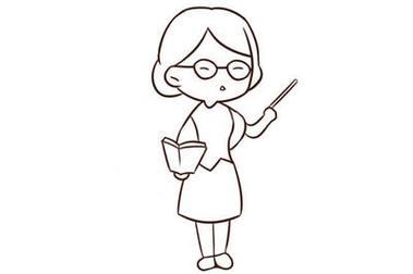 上课的女老师简笔画简笔画大全教师节女老师简笔画怎么画图片教你画