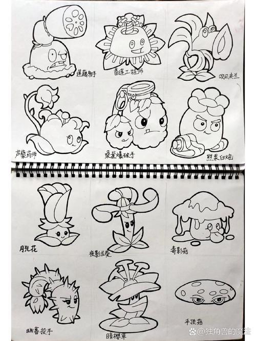 怎么画植物大战僵尸简笔画