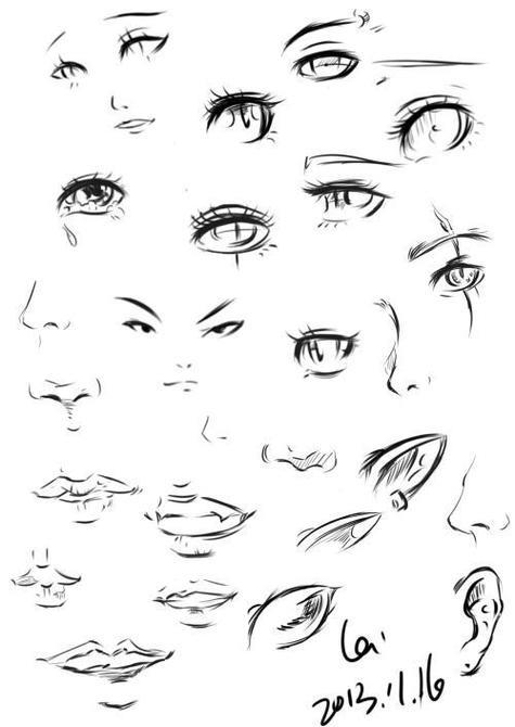 幼儿园小班眼睛鼻子嘴巴简笔画