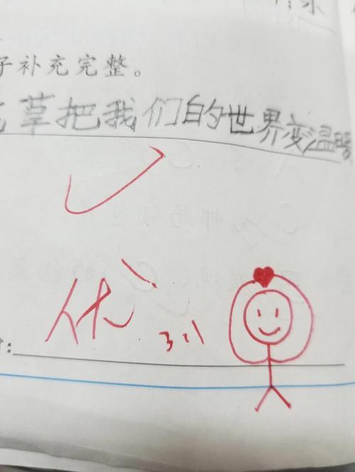 小学作业简笔画评语