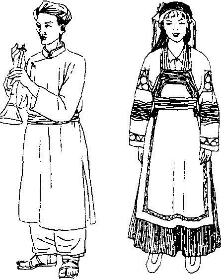 人口254万余人1990年布依族服装过去都用自纺自