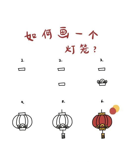 步骤非常简单跟着我一步一步来你也能轻松搞定第一步画灯笼的