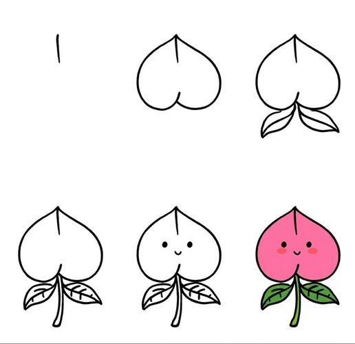 桃子简笔画来啦