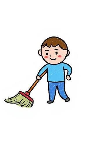 打扫的简笔画来啦